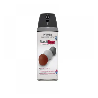 Plastikote 025001 Twist & Spray Primer Black 400Ml