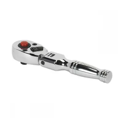 Sealey AK660SF Ratchet Wrench Flexi-Head Stubby 1/4inSq Drive