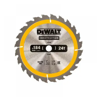 Dewalt DT1939-QZ Portable Construction Circular Saw Blade 184 X 16Mm X 24T