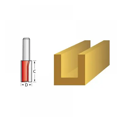 Faithfull Router Bit Tct Two Flute 12.7 X 25Mm 1/4In Shank