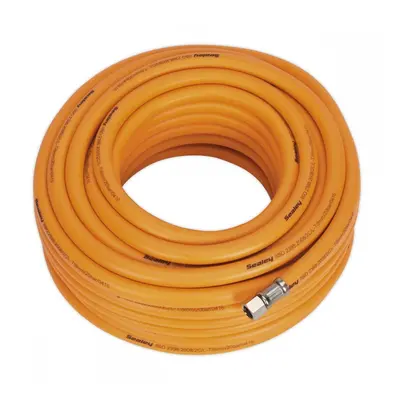 Sealey AHHC20 Air Hose 20M X Ø8Mm Hybrid High-Visibility With 1/4inBsp Unions