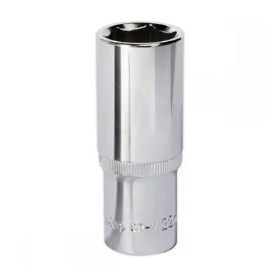 Sealey SP1222D Walldrive® Socket 22Mm Deep 1/2inSq Drive Fully Polished