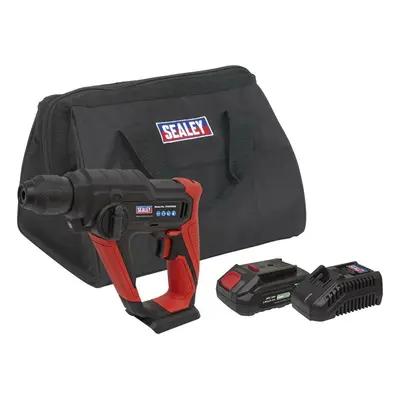 Sealey CP20VSDSKIT1 Cordless Rotary Hammer Drill Kit 20V 2Ah Sv20 Series Sds Plus