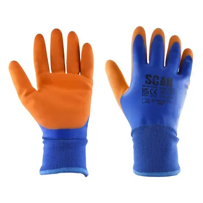 Scan W2101 Thermal Waterproof Latex Coated Gloves - Xxl (Size 11)