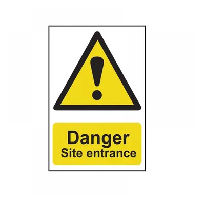 Scan 4102 Danger Site Entrance - Pvc Sign 400 X 600Mm