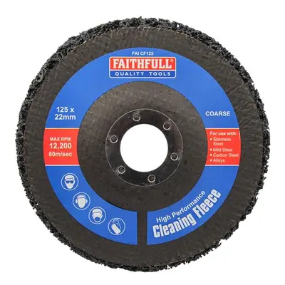 Faithfull Cleaning Fleece Disc Coarse 125 X 22Mm