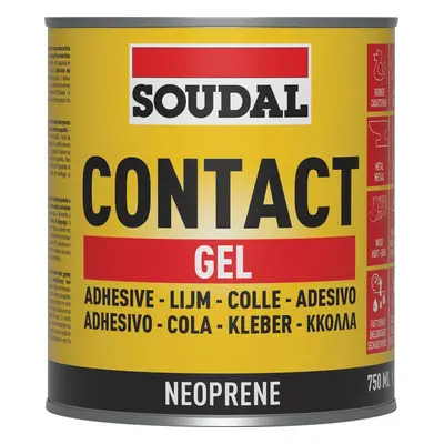 Soudal Contact Adhesive Gel Yellow 750Ml tin 1