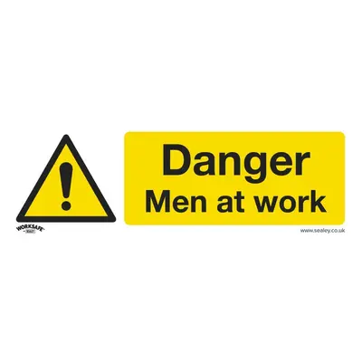 Sealey SS46P10 Warning Safety Sign - Danger Men At Work - Rigid Plastic - Pack Of 10