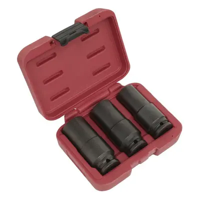 Sealey SX319 Deep Weighted Impact Socket Set 1/2inSq Drive 3Pc