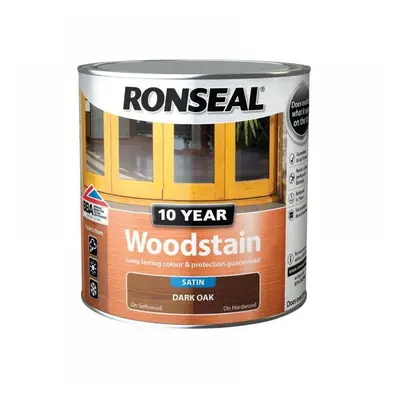 Ronseal 38680 10 Year Woodstain Dark Oak 750Ml