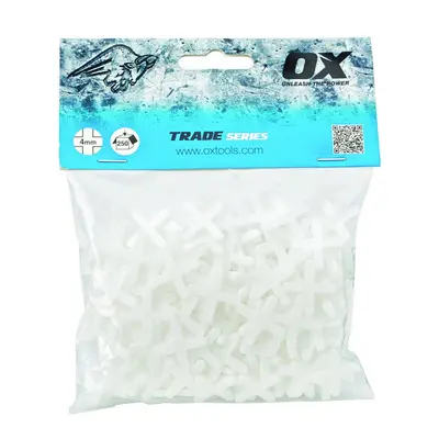 Ox Tools OX-T160904 Ox Trade Cross Shaped Tile Spacers - 4Mm (250 Pcs) EA