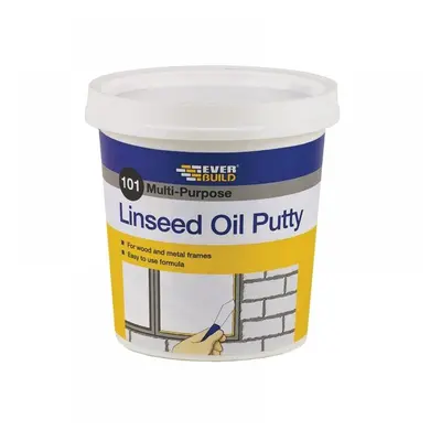 Everbuild Sika 480207 101 Multi-Purpose Linseed Oil Putty Natural 500G