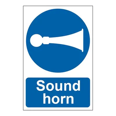 Scan 0250 Sound Horn - Pvc Sign 200 X 300Mm