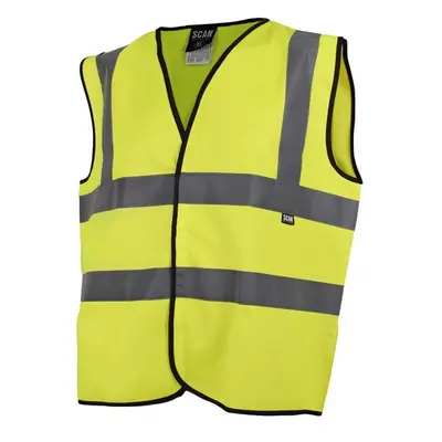 Scan UC801 Hi-Vis Waistcoat Yellow - Xxxl (56In)