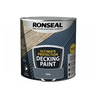 Ronseal 39159 Ultimate Protection Decking Paint Slate 2.5 Litre