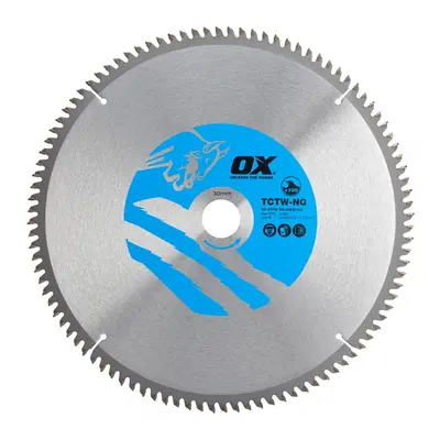 Ox Tools OX-TCTW-NG-30530100 Ox Wood Cutting Negative Rake Circular Saw Blade 305/30Mm 100 Teeth