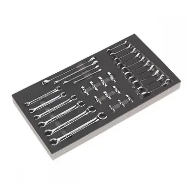 Sealey S01125 Tool Tray With Specialised Spanner Set 30Pc - Metric