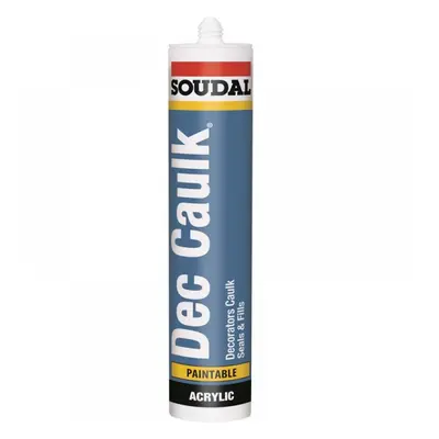 Soudal Dec Caulk White 300Ml cartridge 6