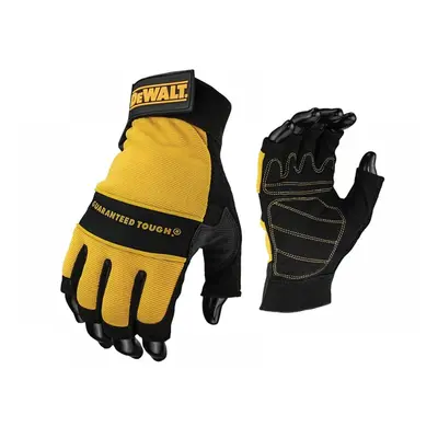 Dewalt DPG23L EU Fingerless Synthetic Padded Leather Palm Gloves - Large