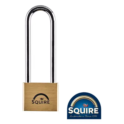 Squire SQR701023 Premium Brass Lion Padlock - 4in Long Shackle - Ln4/4 40Mm Blister Pack 1