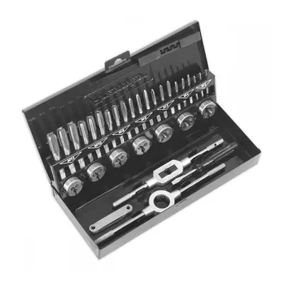 Sealey AK3015HSS Tap & Die Set 32Pc Split Dies Hss 4341 Metric