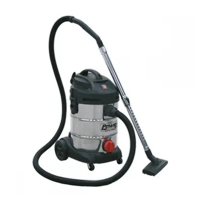 Sealey PC300SD Vacuum Cleaner Industrial 30L 1400W/230V Stainless Drum