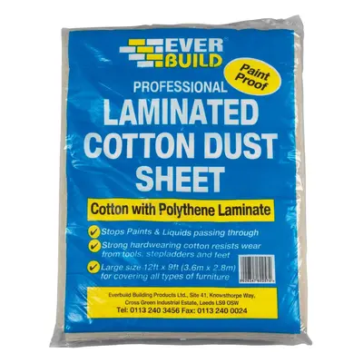 Everbuild Laminated Cotton Dust Sheet 12 X 9 Bale