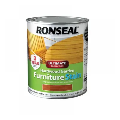 Ronseal 36427 Ultimate Protection Hardwood Garden Furniture Stain Natural Cedar 750Ml