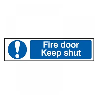 Scan 5004 Fire Door Keep Shut - Pvc Sign 200 X 50Mm