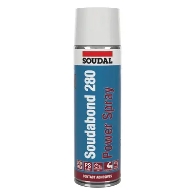 Soudal Soudabond 280 Power Sprayable Contact Adhesive Transparent 500Ml canister 12