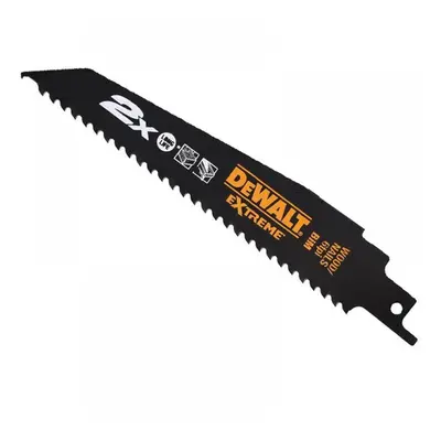 Dewalt DT2300L-QZ 2X Life Wood & Nail Reciprocating Blade 152Mm X 6 Tpi Pack Of 5