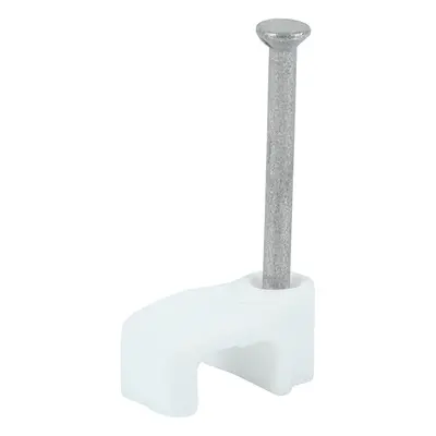 Timco 225101 Flat Cable Clips - White To Fit 1.0Mm Box 100