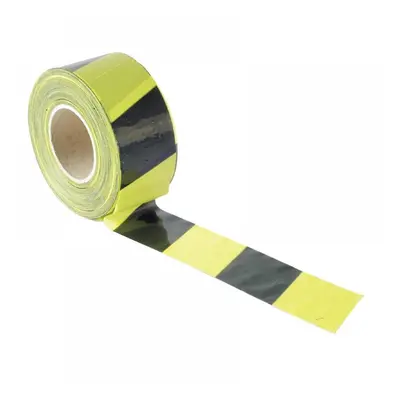 Faithfull 002570500BYTB Barrier Tape 70Mm X 500M Black & Yellow