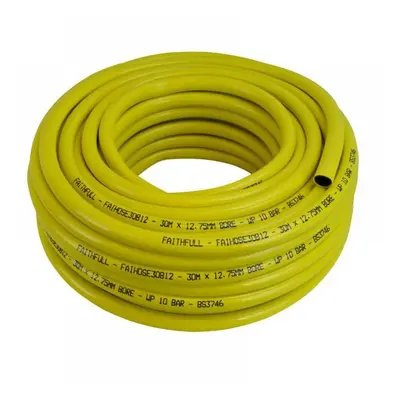 Faithfull CT072023108BKYE01 Heavy-Duty Reinforced Builderfts Hose 30M 12.5Mm (1/2In) Diameter