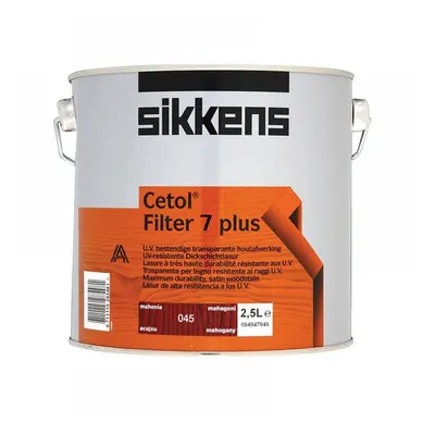 Sikkens 5085936 Cetol Filter 7 Plus Translucent Woodstain Mahogany 2.5 Litre