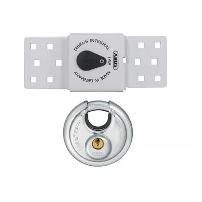 Abus Mechanical 83983 142 Series Sliding Door Van Lock & 23/70Mm Diskus® Padlock