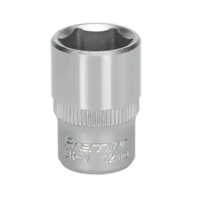 Sealey S1412 Walldrive® Socket 12Mm 1/4inSq Drive