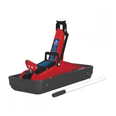 Sealey 1100CXD Trolley Jack 2 Tonne Short Chassis With Storage Case