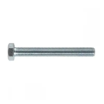 Sealey SS12100 Ht Setscrew M12 X 100Mm 8.8 Zinc Pack Of 10