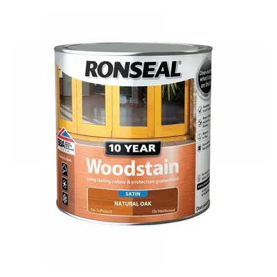 Ronseal 38694 10 Year Woodstain Natural Oak 2.5 Litre