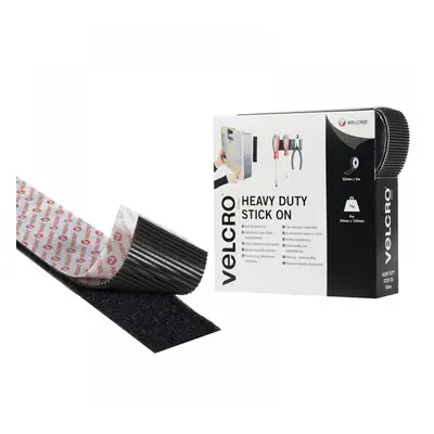 Velcro® Brand 60243 Heavy-Duty Stick On Tape 50Mm X 5M Black