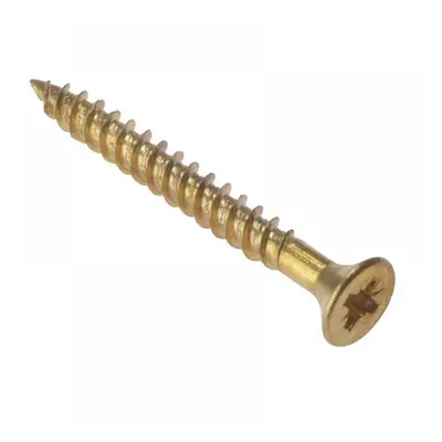 Forgefix CSK1128EB General Purpose Pozi Compatible Screw Csk Tt Electro Brass 1.1/2In X 8 Box 20