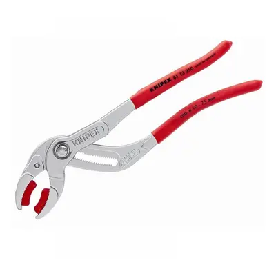 Knipex 81 13 250 SB Plastic Pipe Grip Pliers Plastic Jaws Chrome 250Mm - 75Mm Capacity