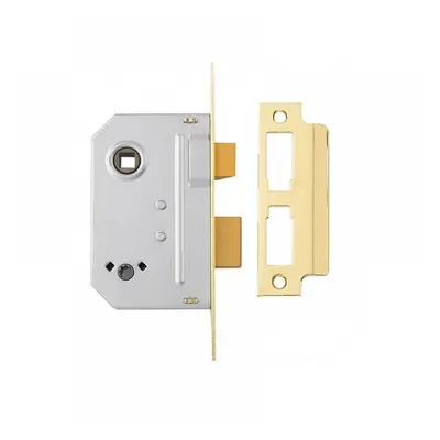 Yale Locks 650236005166 Pm236 Bathroom 2 Lever Sashlock Polished Brass 67Mm 2.5In