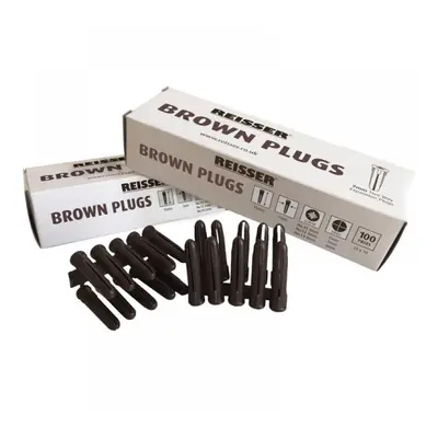 Reisser BROWNPLUG1000 7Mm Brown Wall Plugs (Pack Of 1000)