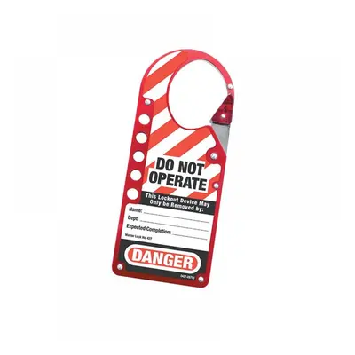 Master Lock 427 Snap-On Hasp Lockout Labelled