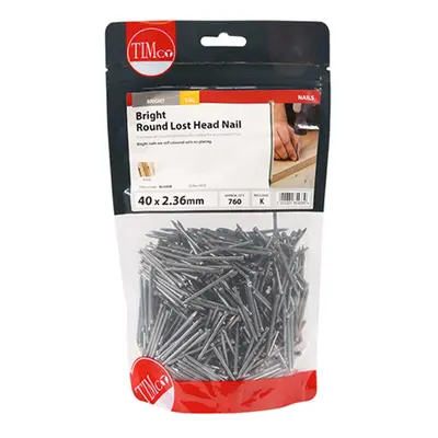 Timco BLH40B Round Lost Head Nails - Bright 40 X 2.36