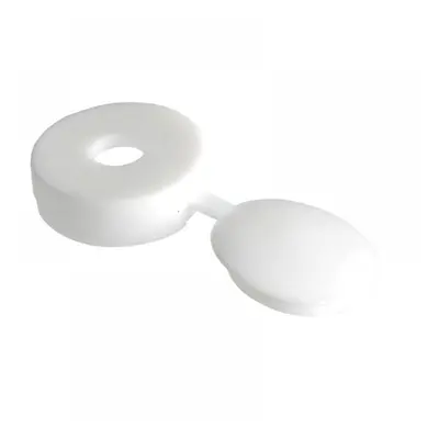 Forgefix 100HCC0L Hinged Cover Cap White No. 10-12 Bag 100