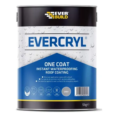 Everbuild Evercryl One Coat Grey 5Kg