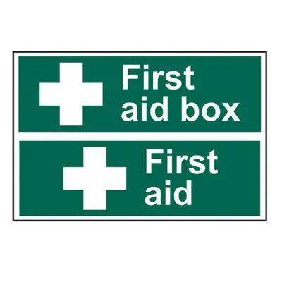 Scan 1553 First Aid Box / First Aid - Pvc Signs 300 X 100Mm